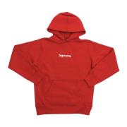 Supreme Begränsad Upplaga Röd Box Logo Huvtröja Red, Herr