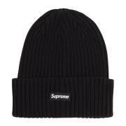 Supreme Svart Overdyed Beanie Ss19 Begränsad Upplaga Black, Herr