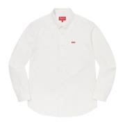 Supreme Begränsad Upplaga Vit Twill Skjorta White, Herr