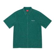 Supreme Grön Lurex Skjorta Limited Edition Green, Herr