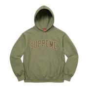 Supreme Begränsad upplaga Stjärnor Båge Hoodie Ljus Oliv Green, Herr