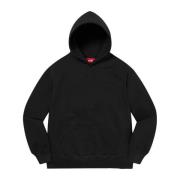 Supreme Begränsad upplaga Satin Appliqué Hoodie Svart Black, Herr