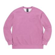 Supreme Begränsad upplaga Pigmenttryckt Crewneck Rosa Pink, Herr