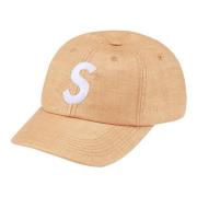 Supreme Raffia S Logo 6-Panel Hat Beige, Unisex