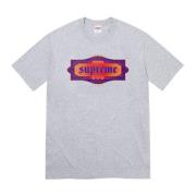 Supreme Klassisk Bomullstee Heather Grey Gray, Herr