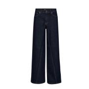 Co'Couture Panel Long Pant Dark Denim Blue, Dam