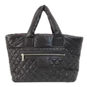 Chanel Vintage Pre-owned Nylon chanel-vskor Black, Dam