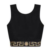 Versace Topp med logotyp Black, Dam