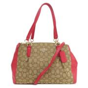 Coach Pre-owned Pre-owned Canvas handvskor Brown, Dam