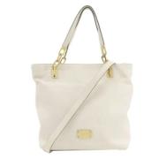 Michael Kors Pre-owned Pre-owned Tyg totevskor White, Dam