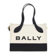 Bally Kontrast Mini Läderhandväska White, Dam