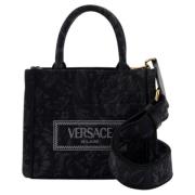 Versace Laeder axelremsvskor Black, Dam