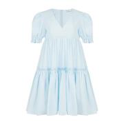 Nina Ricci Ljusblå Poplin Babydoll Klänning Blue, Dam