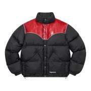 Supreme Glitter Yoke Down Puffer Jacket Svart Black, Herr