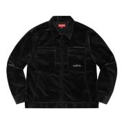 Supreme Svart Corduroy Dragkedja Jacka Limited Edition Black, Herr