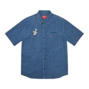 Supreme Begränsad upplaga Denim arbets skjorta Blue, Herr