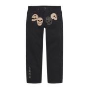 Supreme Stor Mur Canvas Svarta Jeans Black, Herr