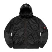 Supreme Begränsad upplaga Hooded Ma-1 Svart Black, Herr