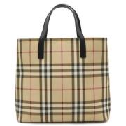 Burberry Vintage Pre-owned Plast totevskor Beige, Dam