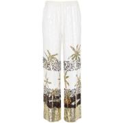 P.a.r.o.s.h. Vida Byxor Pantalone 801 White, Dam