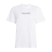 Calvin Klein Koordinater Regular T-shirt för Kvinnor White, Dam