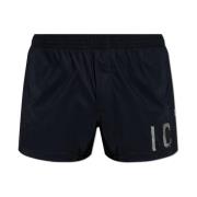 Dsquared2 Badshorts med logotyp Black, Herr