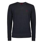 Gallo Mjuk Ull Crew-Neck Tröja Gray, Herr