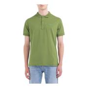 Replay Herr Basic Logo Polo Tröja Green, Herr