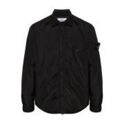 Stone Island Svarta Jackor för Män Black, Herr