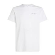 Tommy Jeans Logotyp T-shirt - Slim Fit, Kort Ärm White, Herr