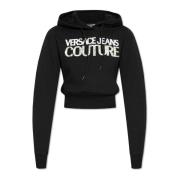 Versace Jeans Couture Sweatshirt med logotyp Black, Dam