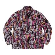 Supreme Lila Treebark Camo Half Zip Pullover Multicolor, Herr