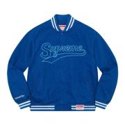 Supreme Blå Varsity Jacka Begränsad Upplaga Blue, Herr