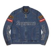 Supreme Blå Cordura Denimjacka Limited Edition Blue, Herr