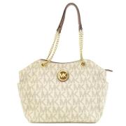 Michael Kors Pre-owned Pre-owned Tyg totevskor Beige, Dam