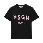 Msgm Svarta T-shirts och Polos Black, Dam