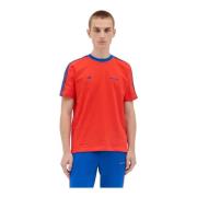 Adidas Broderad Logotyp Bomull T-shirt Red, Herr