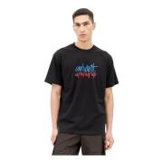 Carhartt Wip Grafiskt Tryck Bomull Jersey T-shirt Black, Herr