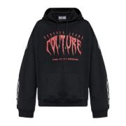 Versace Jeans Couture Sweatshirt med logotyp Black, Herr