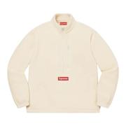 Supreme Naturlig Polartec Half Zip Pullover Begränsad Upplaga Beige, H...