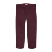 Supreme Begränsad upplaga Arbetsbyxor Burgundy Red, Herr