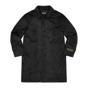 Supreme Svart Alpacka Överrock Limited Edition Black, Herr