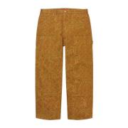 Supreme Begränsad upplaga Jacquard Denim Målare Byxa Brun Brown, Herr