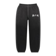 Supreme Begränsad Upplaga Svart Sweatpant Borstad Fleece Black, Herr