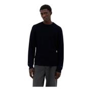 A.p.c. Vaffelstickad Crewneck Sweater Blue, Herr