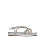 Alma EN Pena Glittrande rem sandal Gray, Dam