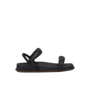 Alma EN Pena Glittrig platt sandal Black, Dam