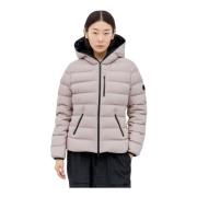 Moncler Kort dunjacka med dragkedjefickor Pink, Dam