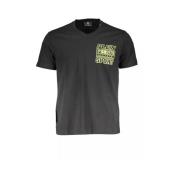 Plein Sport Exklusivt Logo V-ringad T-shirt Black, Herr