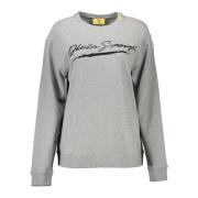 Plein Sport Stiligt grått sweatshirt med kontrastdetaljer Gray, Herr